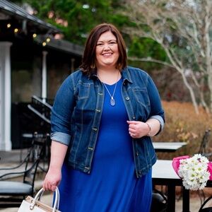 🌷Catherine’s Denim Jacket Dark Wash, NWT, size 3x/28